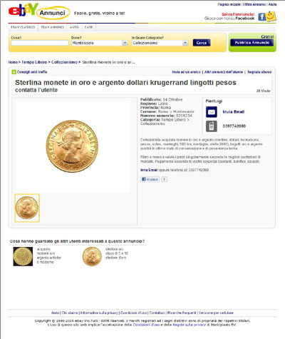 Pierluigi 1968 Elizabeth II Sovereign Obverse Gold Sovereign eBay Auction Listing